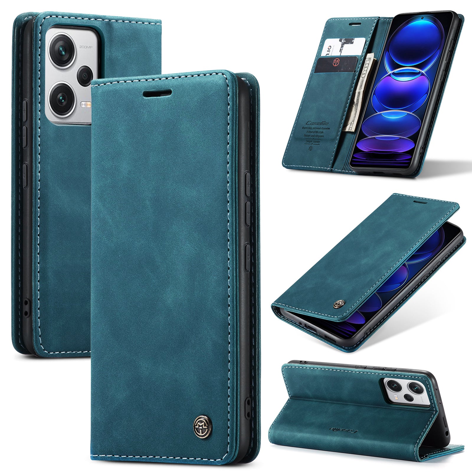 CASEME 013 Series Phone Shell for Xiaomi Redmi Note 12 Pro 5G PU Leather Case Wallet Stand Cover CASEME 013 Series Phone Shell for Xiaomi Redmi Note 12 Pro 5G PU Leather Case Wallet Stand Cover